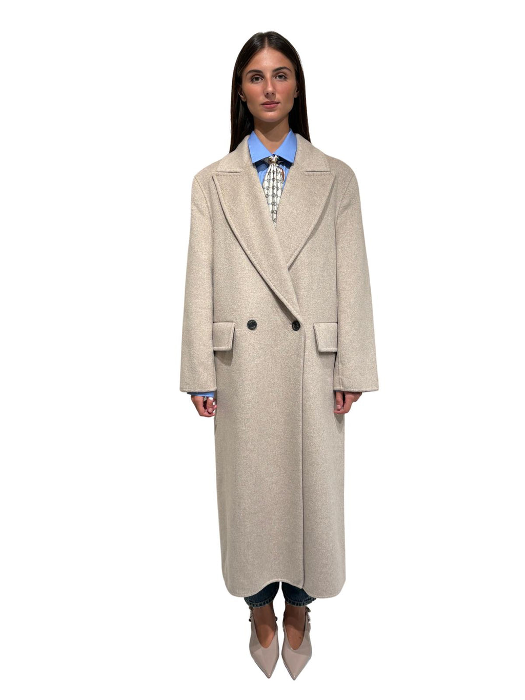 TAC0092 CAPPOTTO DOPPIOPETTO OVER LUNGO VICOLO
