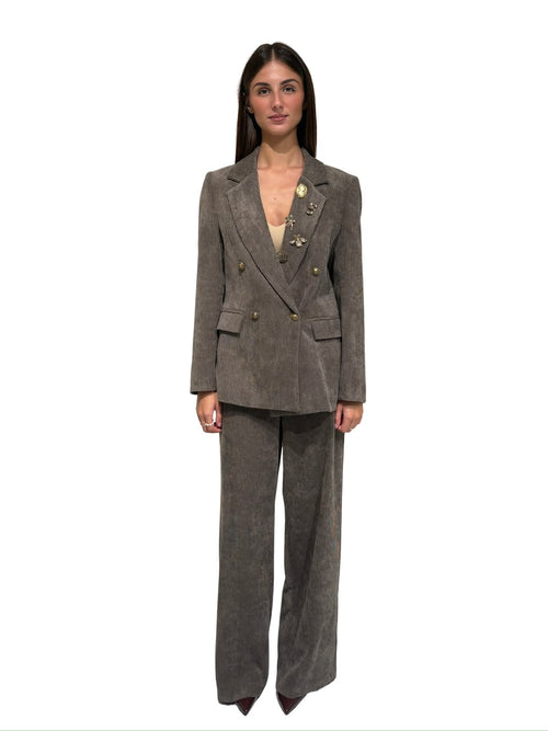 535310770 PANTALONE VELLUTO ZAHJR
