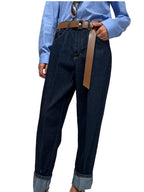 PLS-R126 JEANS MANDY BLU SCURO HAVEONE