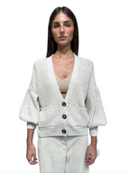 535310625 CARDIGAN MANICA SBUFFO ZAHJR