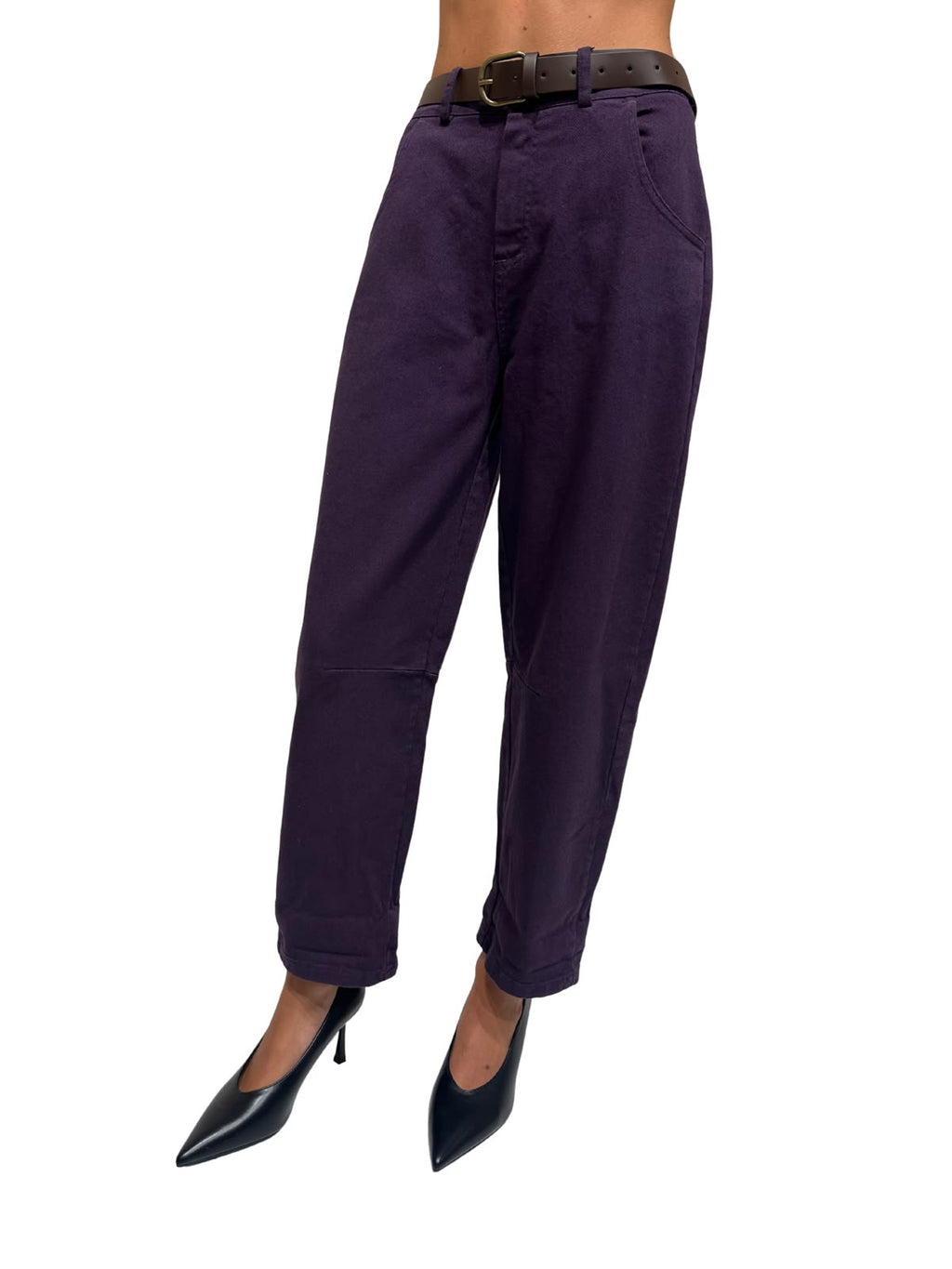 535310622 PANTALONE BALLOON PIEGA ZAHJR