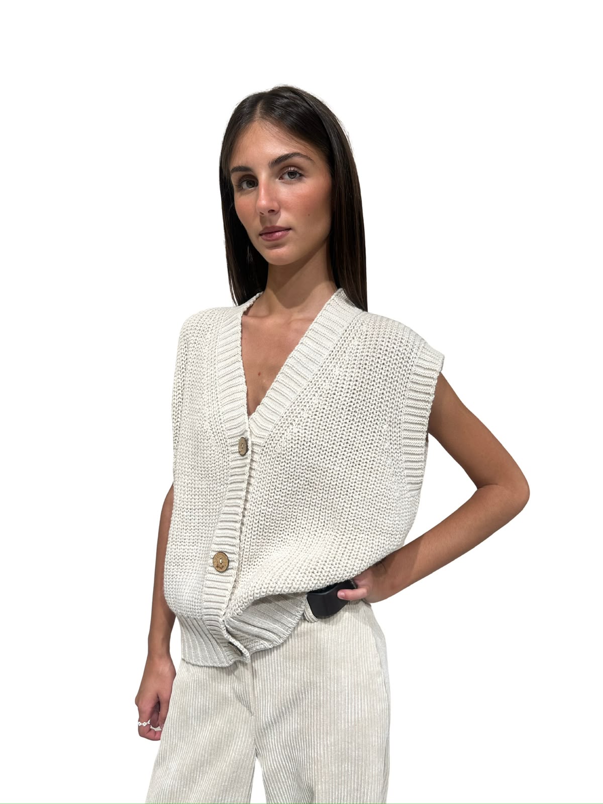 535310631 GILET SCOLLO A V BOTTONI ZAHJR