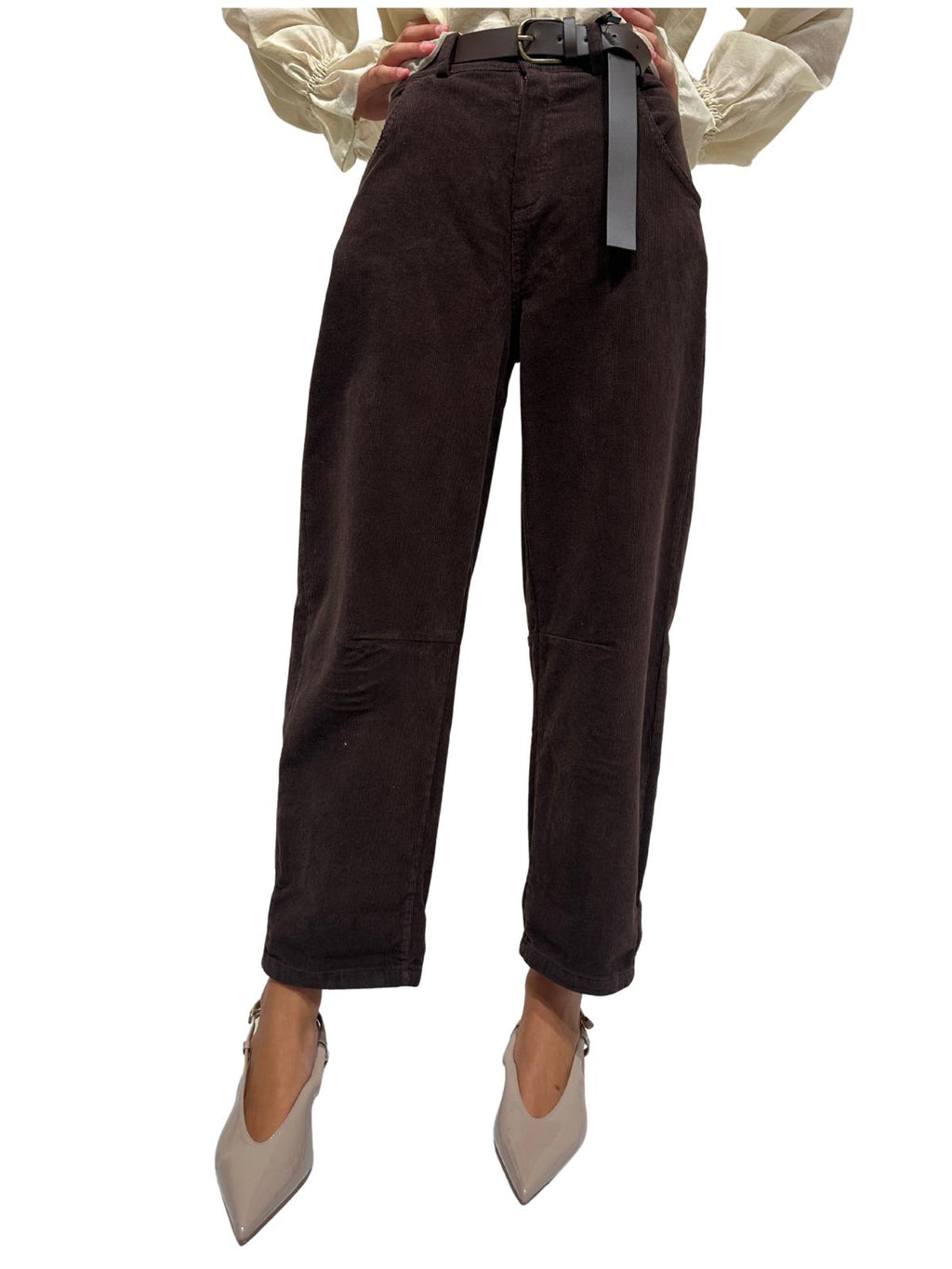 535310618 PANTALONE VELLUTO BALLOON ZAHJR