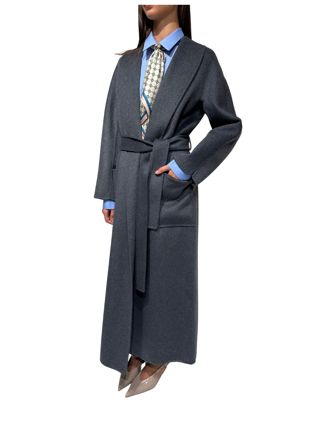 TAC0004 CAPPOTTO CON CINTURA LUNGO VICOLO