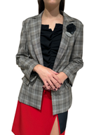 VICOLO - BLAZER QUADRI CON SPILLA ART.RAC0403
