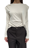 HAVEONE - MAGLIA COSTINA SPALLINE E ARRICCIO ART.MPA-R161