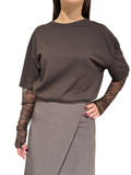 VICOLO - T-SHIRT MANICA IN PIZZO ART. UAC0131