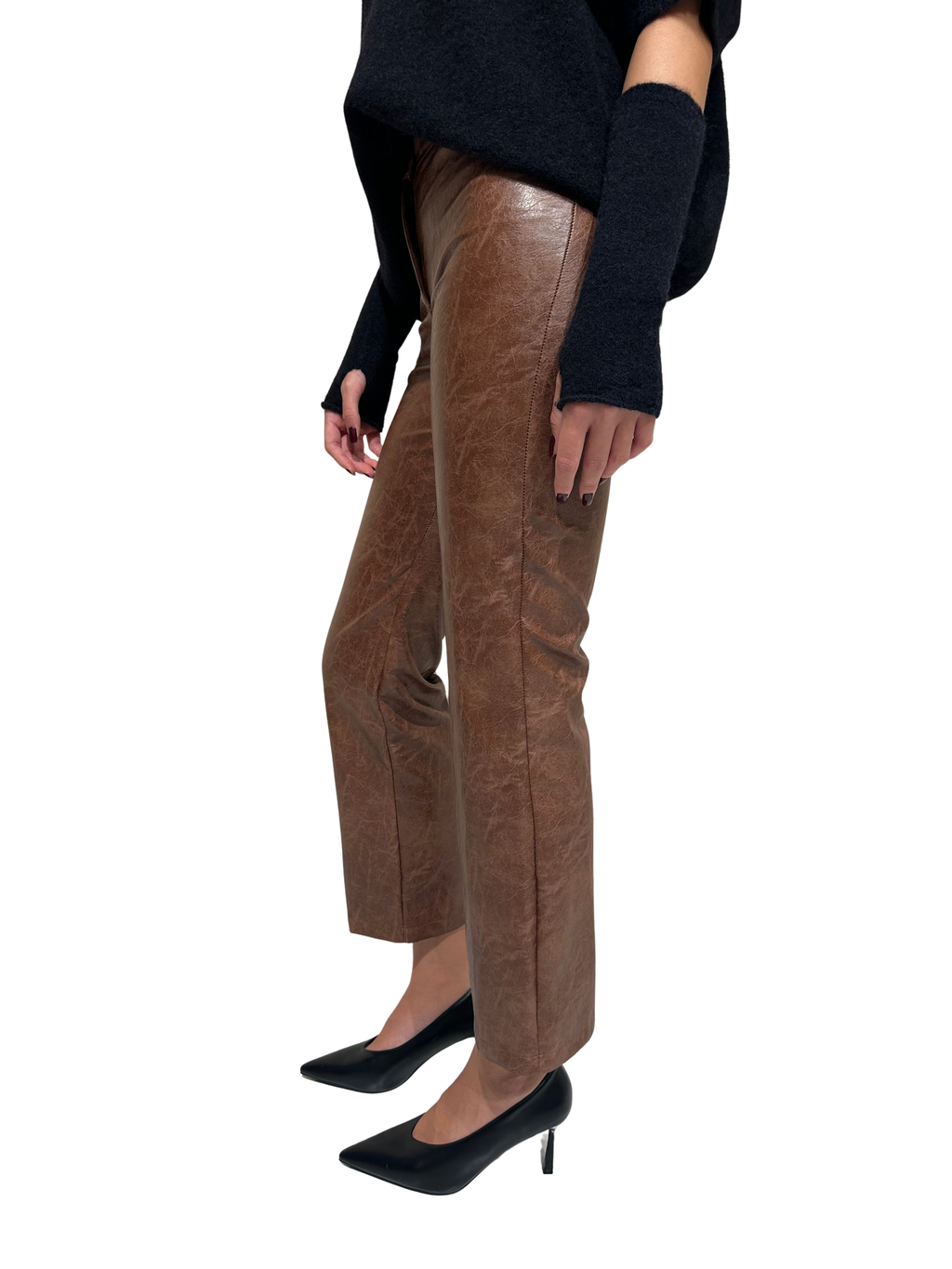 HAVEONE - PANTALONE ECOPELLE EFFETTO VINTAGE ART. PNO-R015