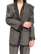 HAVEONE - GIACCA GESSATA CON PIZZO ART.JGE-R044
