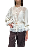HAVEONE - BLUSA PIZZO ARRICCIATA ART.CVS-R062