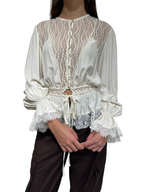 HAVEONE - BLUSA PIZZO ARRICCIATA ART.CVS-R062